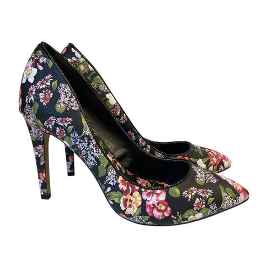 Shoes Heels Stiletto By Jessica Simpson In Floral Print, Size:8.5