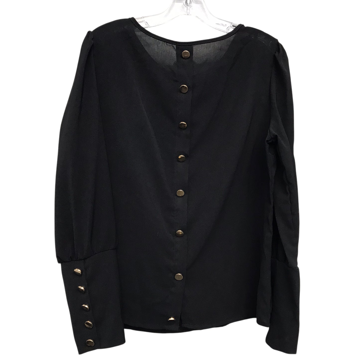 Top Ls By Shein In Black, Size:L