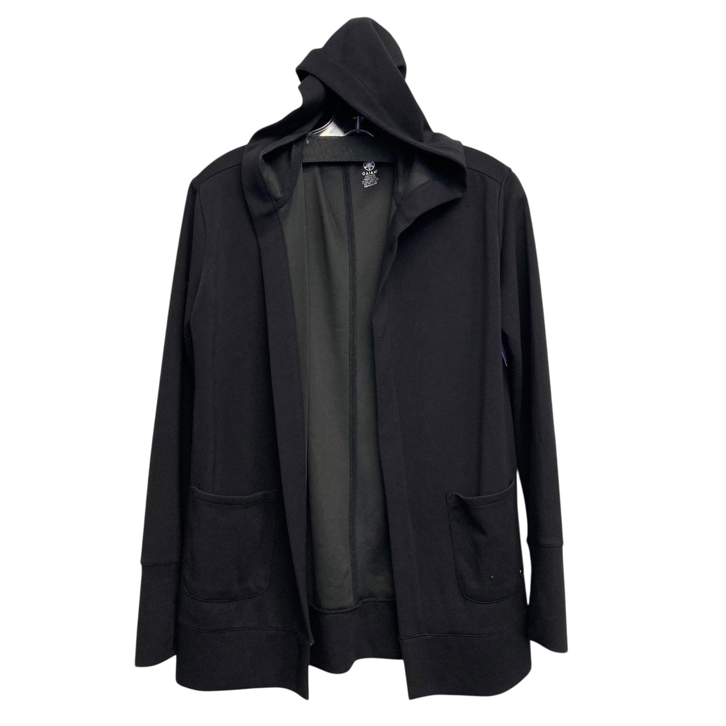 Athletic Jacket By Gaiam In Black, Size:Xs