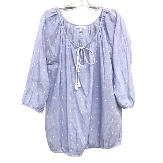 Top Ls By J. Crew In Blue, Size:L