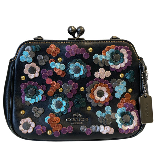 Handbag Designer By Coach In Black, Size:Small