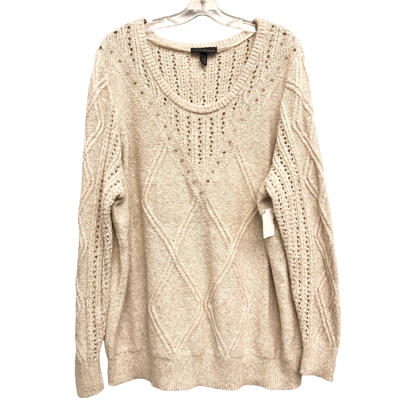 Sweater By Lane Bryant In Tan, Size:3X