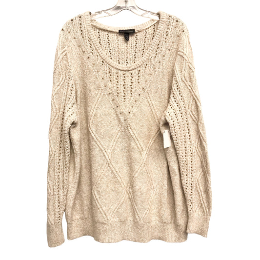 Sweater By Lane Bryant In Tan, Size:3X