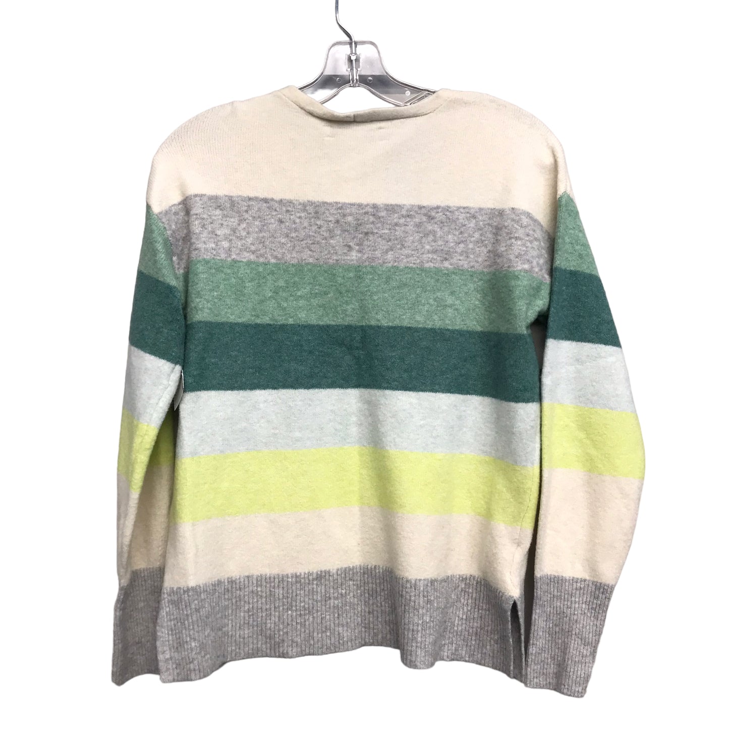 CREAM & GREEN SWEATER by LOFT Size:XXS