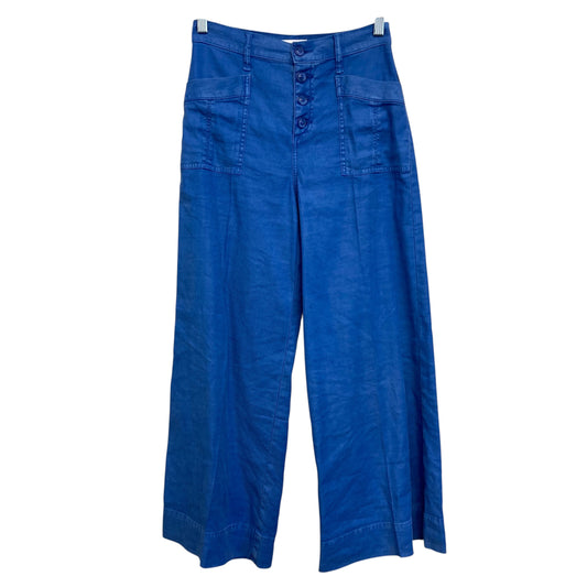 Pants Wide Leg By Evereve In Blue & Brown, Size:0