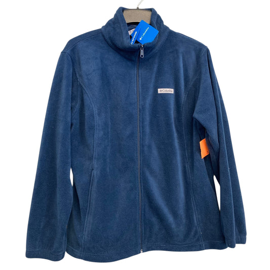 Jacket Fleece By Columbia In Blue, Size:1X