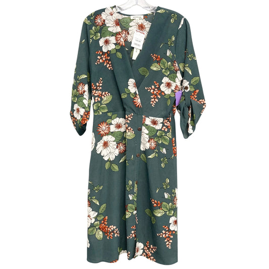Dress Casual Short By Monteau In Floral Print, Size:Xl