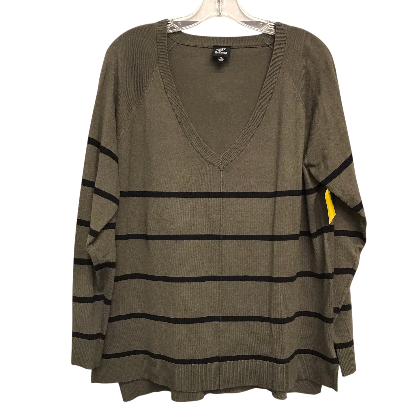 Top Ls By Bobeau In Green, Size:Xl