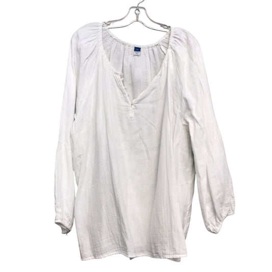 Top Ls By Old Navy In White, Size:1X