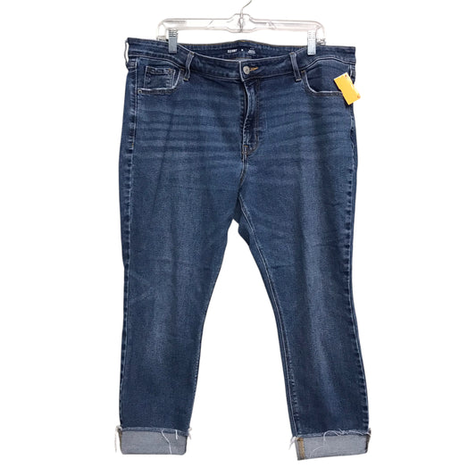 Jeans Skinny By Old Navy In Blue Denim, Size:18