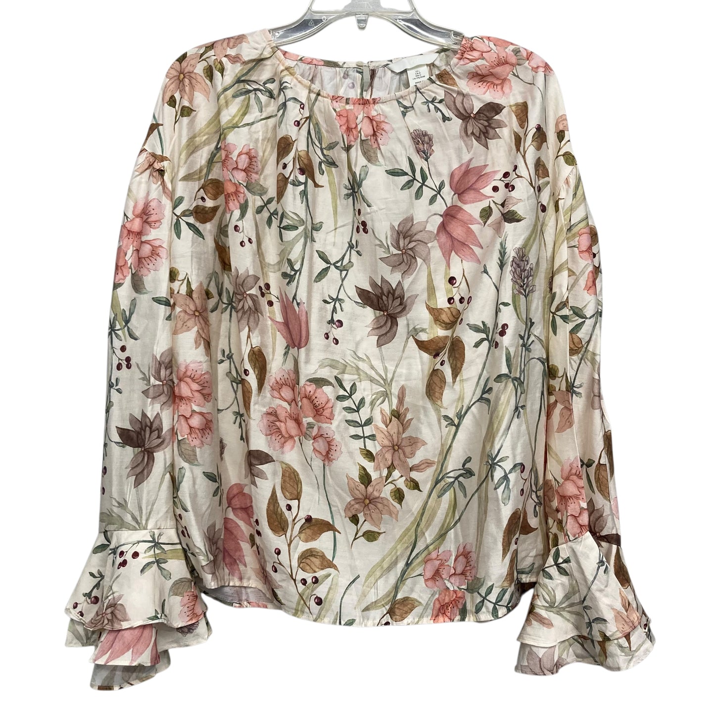 Top Ls By H&M In Floral Print, Size:L