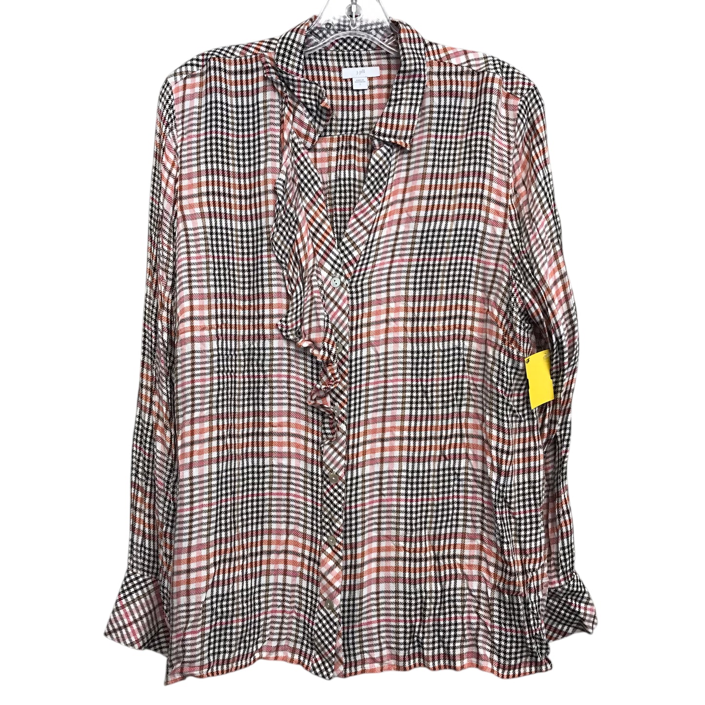 Top Ls By J. Jill In Plaid Pattern, Size:L