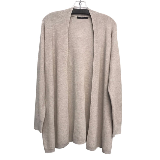 Sweater Cardigan By Cyrus In Tan, Size:1X