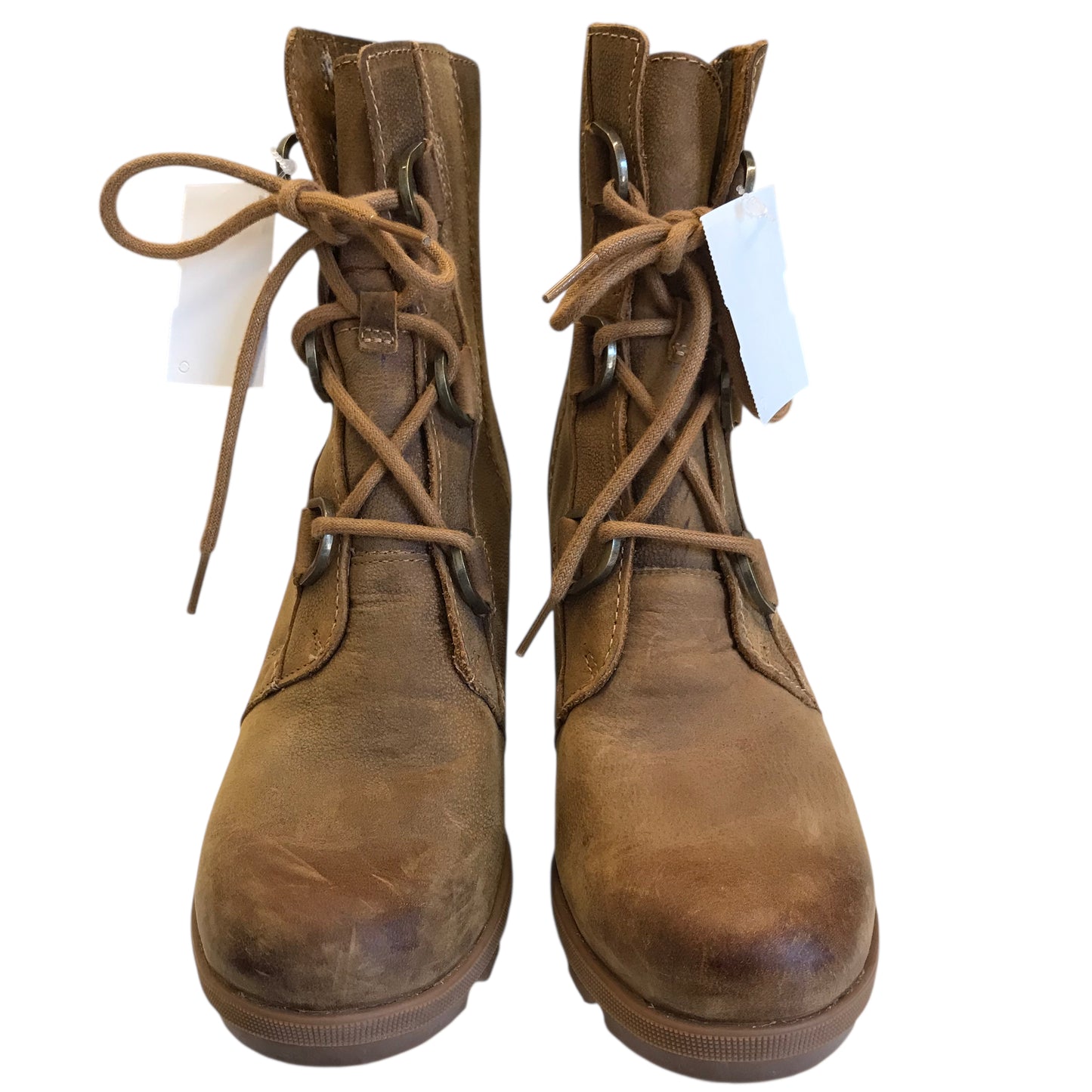 Boots Ankle Heels By Sorel In Brown, Size:7.5