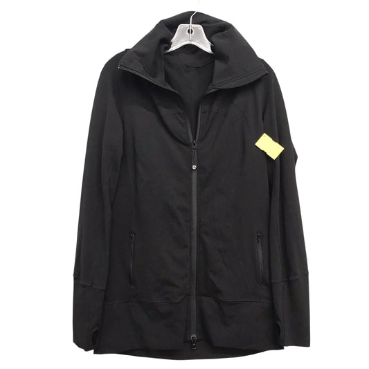 Athletic Jacket By Lululemon In Black, Size:L
