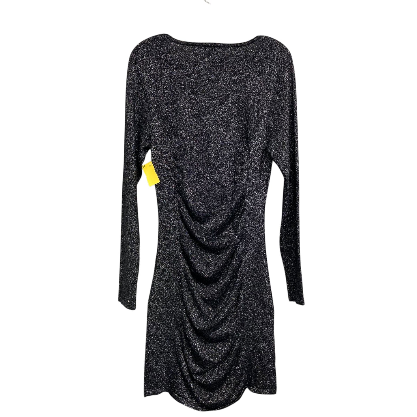 Dress Party Midi By Express In Black & Silver, Size:L