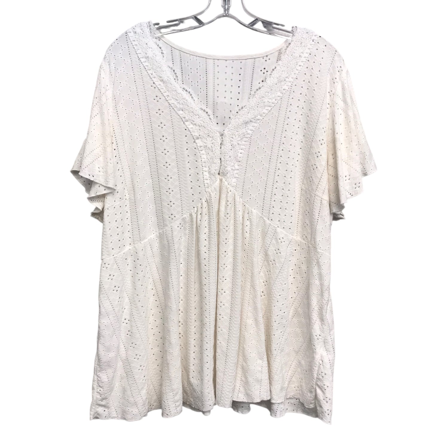 Top Ss By Shein In White, Size:4X