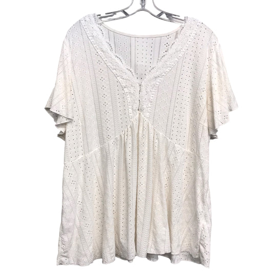 Top Ss By Shein In White, Size:4X