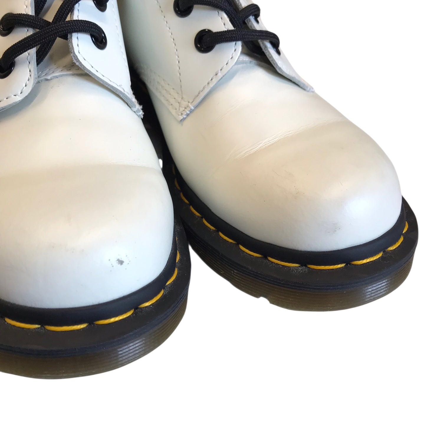 Boots Combat By Dr Martens In White, Size:8