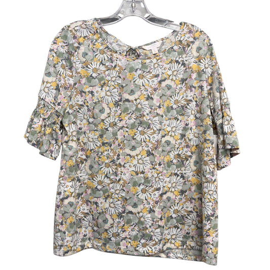 Top Ss By Lc Lauren Conrad In Floral Print, Size:L