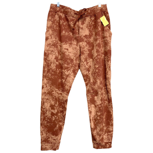 Athletic Pants By Lululemon In Rust , Size:L