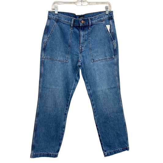 Jeans Straight By J. Crew In Blue Denim, Size:8