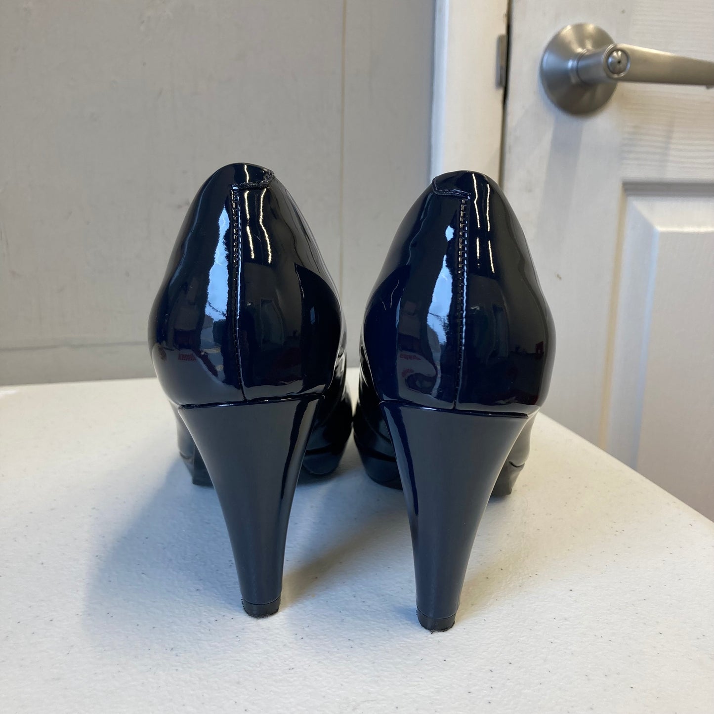 Shoes Heels Stiletto By Clarks In Navy, Size:8