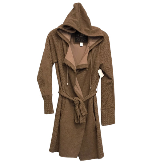 Sweater Cardigan Designer By Ugg In Brown, Size:L