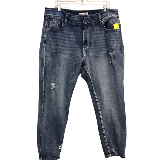 Jeans Straight by Disclosure In Blue Denim, Size:22