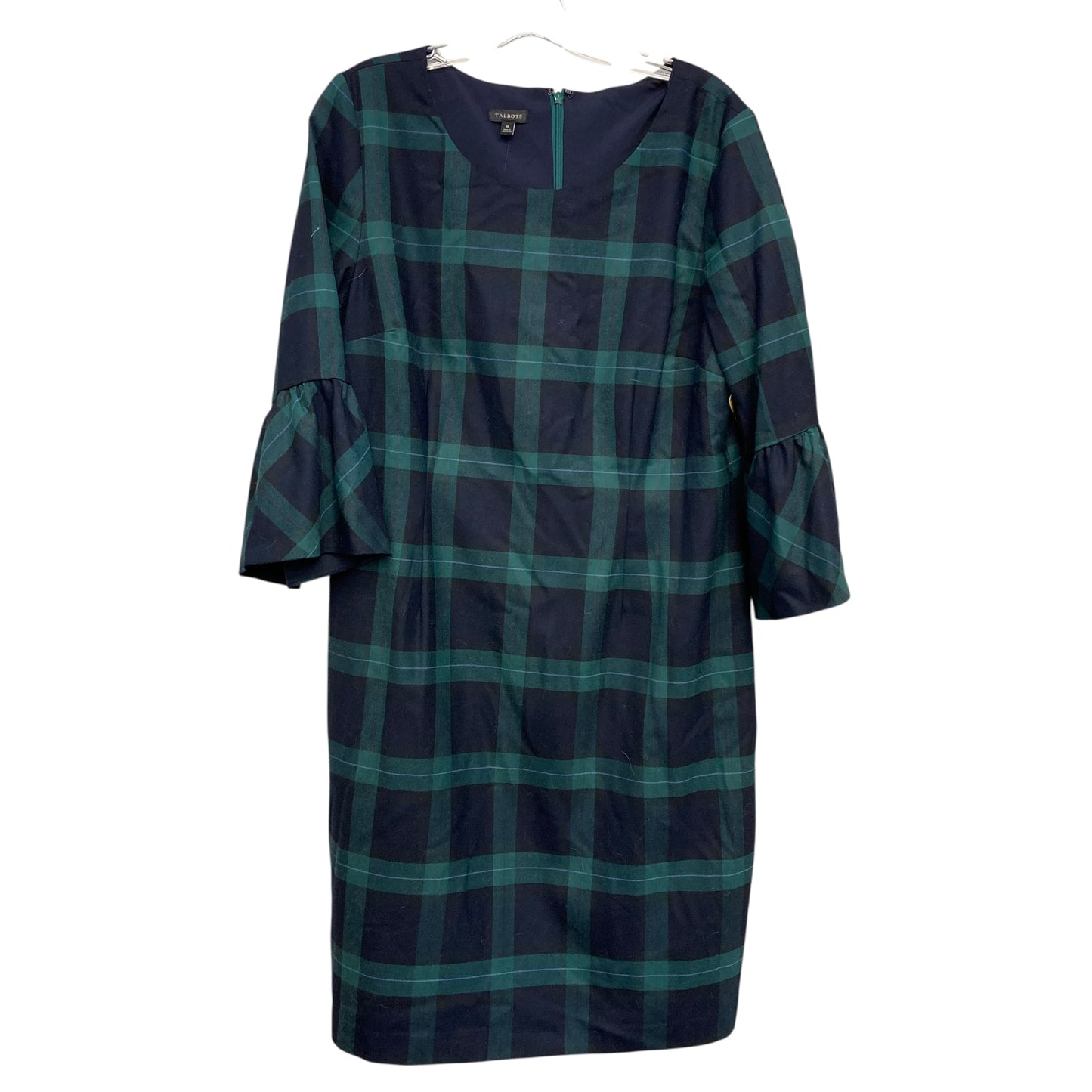 Dress Casual Midi By Talbots In Plaid Pattern, Size:Xl