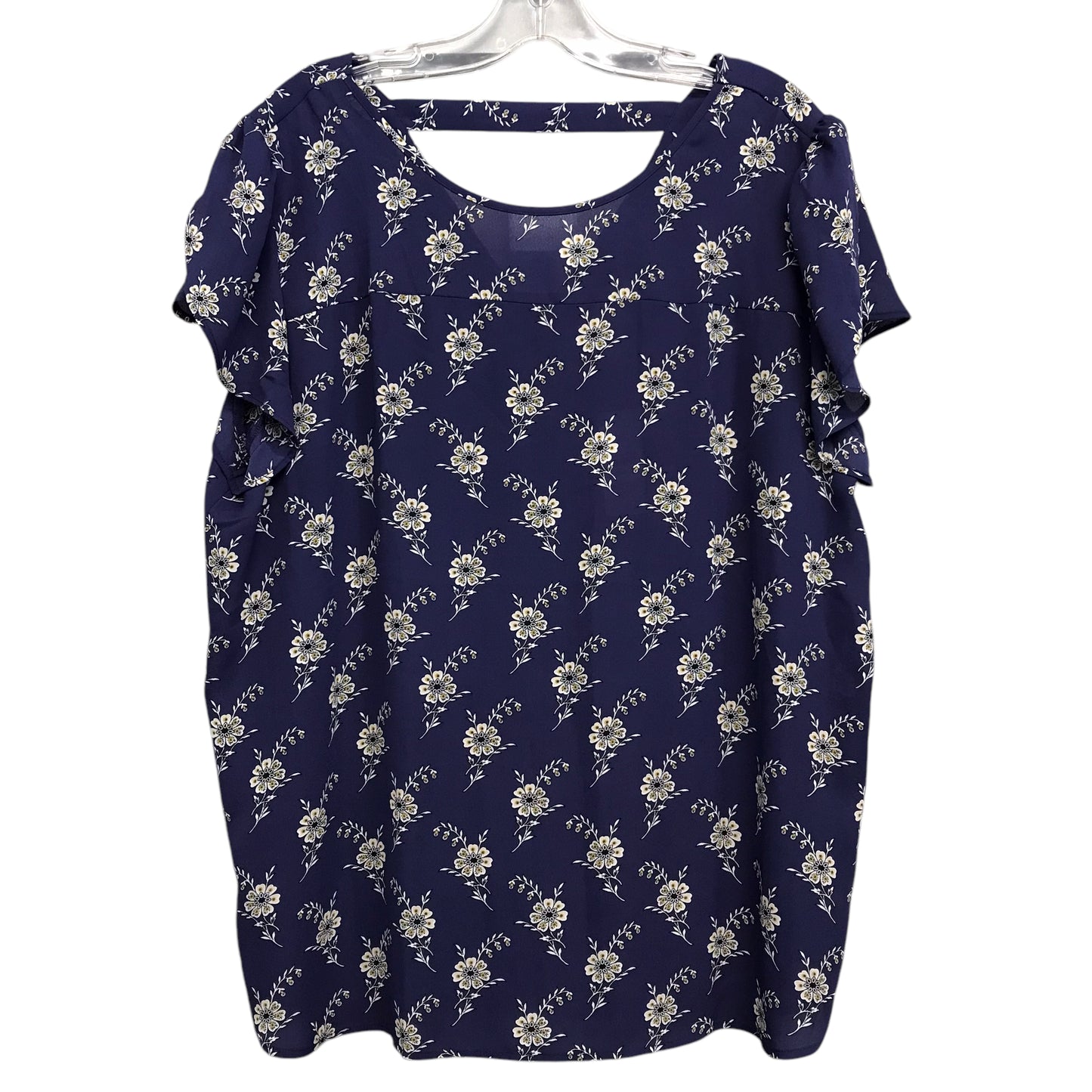 Top Sleeveless By Loft In Floral Print, Size:Xl