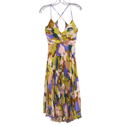 Dress Party Midi By Astr The Label In Brown & Pink, Size:S