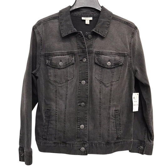 Jacket Denim By Style And Company In Black, Size:M