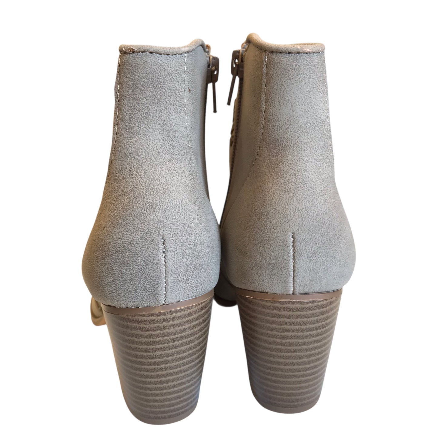 Boots Ankle Heels By Restricted In Beige, Size:7