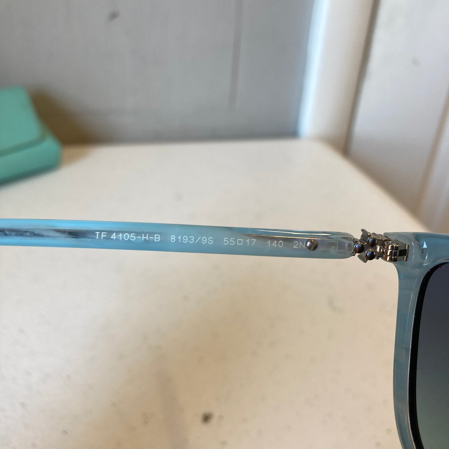 Sunglasses Luxury Designer By Tiffany And Company In Black & Blue