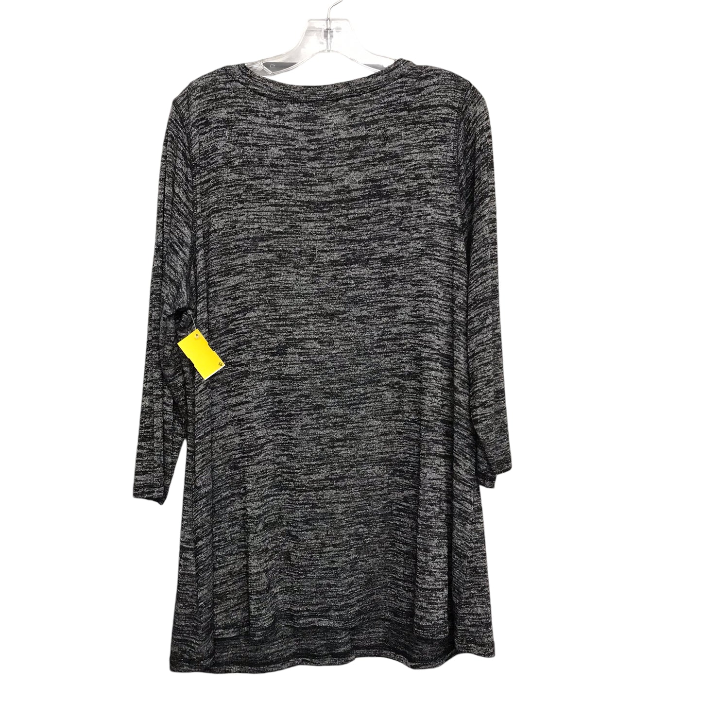 Top Ls By Logo In Grey, Size:Xl