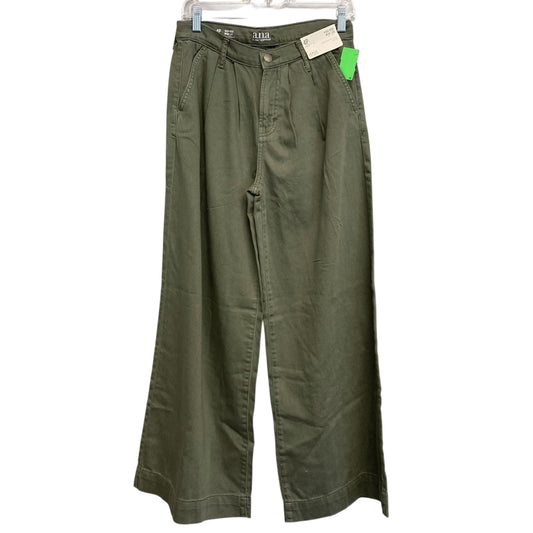 Jeans Wide Leg By Ana In Green, Size:4P