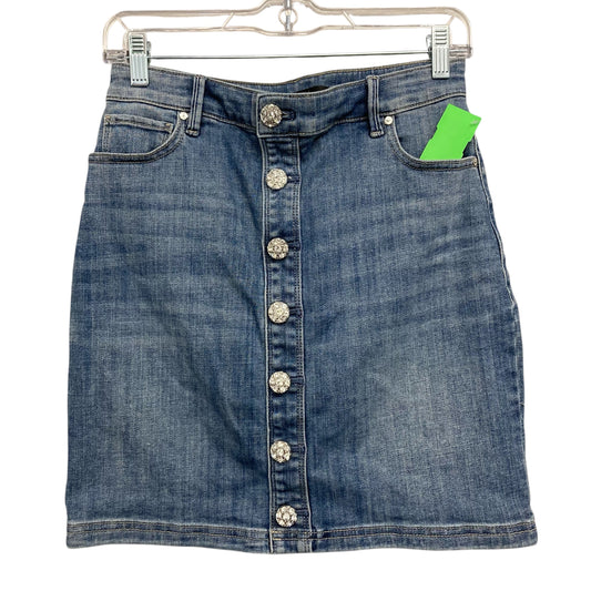 Skirt Mini & Short By White House Black Market In Blue Denim, Size:2