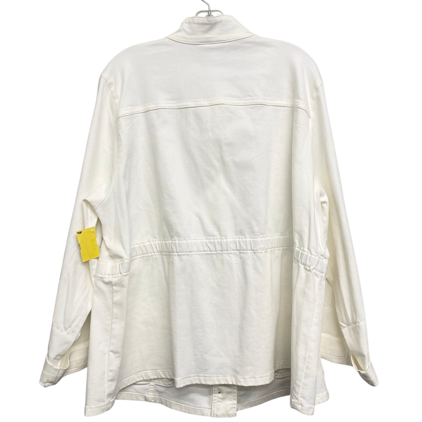 Jacket Denim By Westport In White, Size:3X