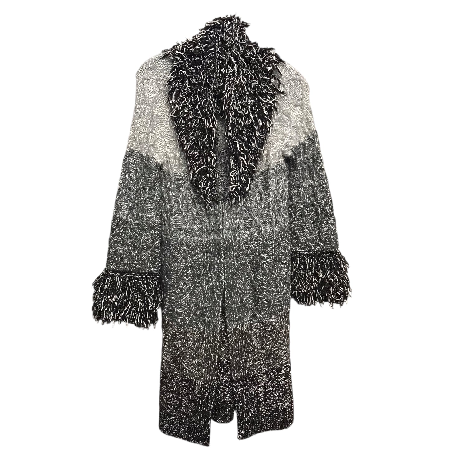 Cardigan By Pilcro In Black & Grey, Size:S