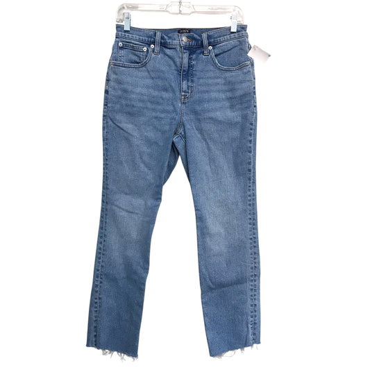 Jeans Straight By J. Crew In Blue Denim, Size:6