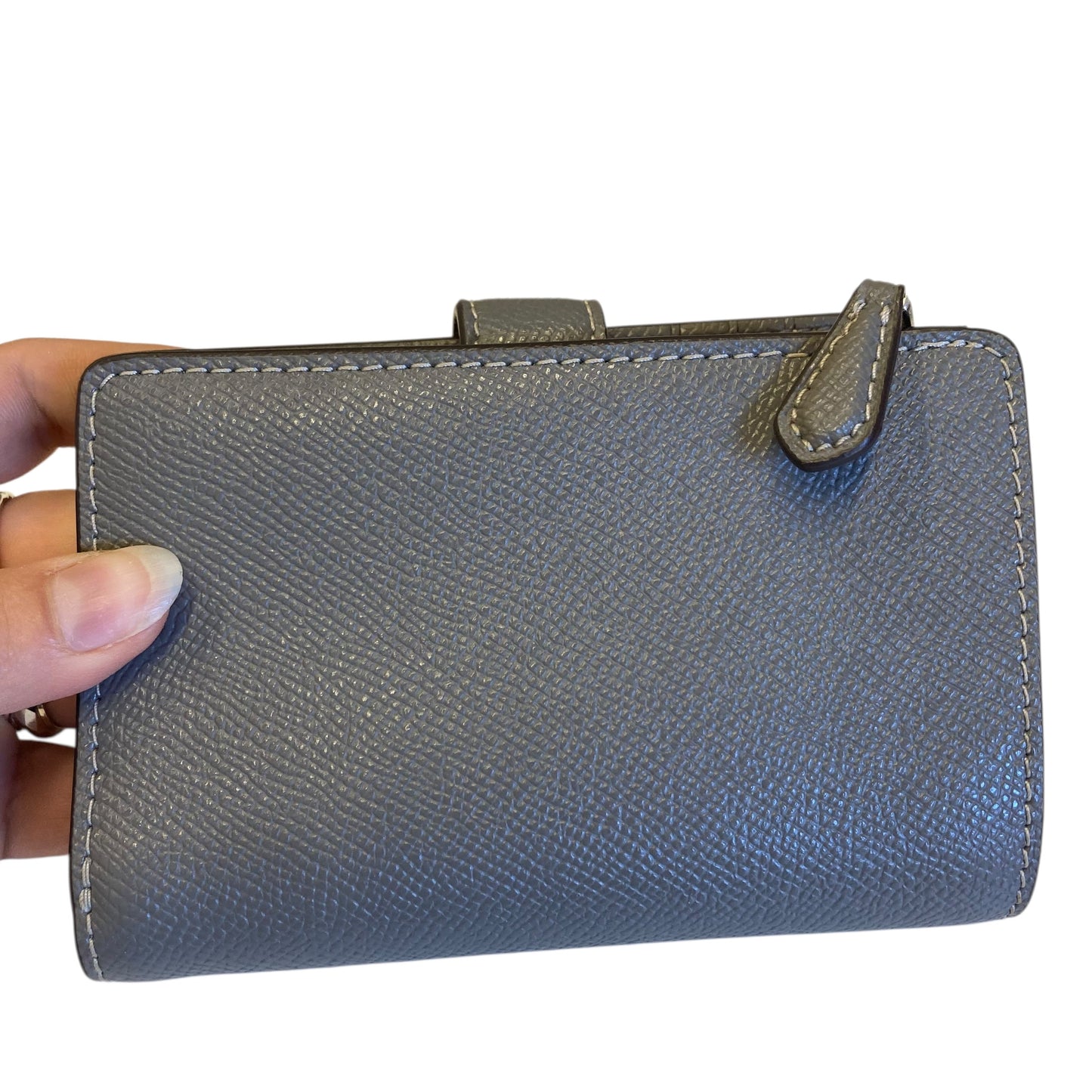 Wallet Designer By Coach In Grey, Size:Small