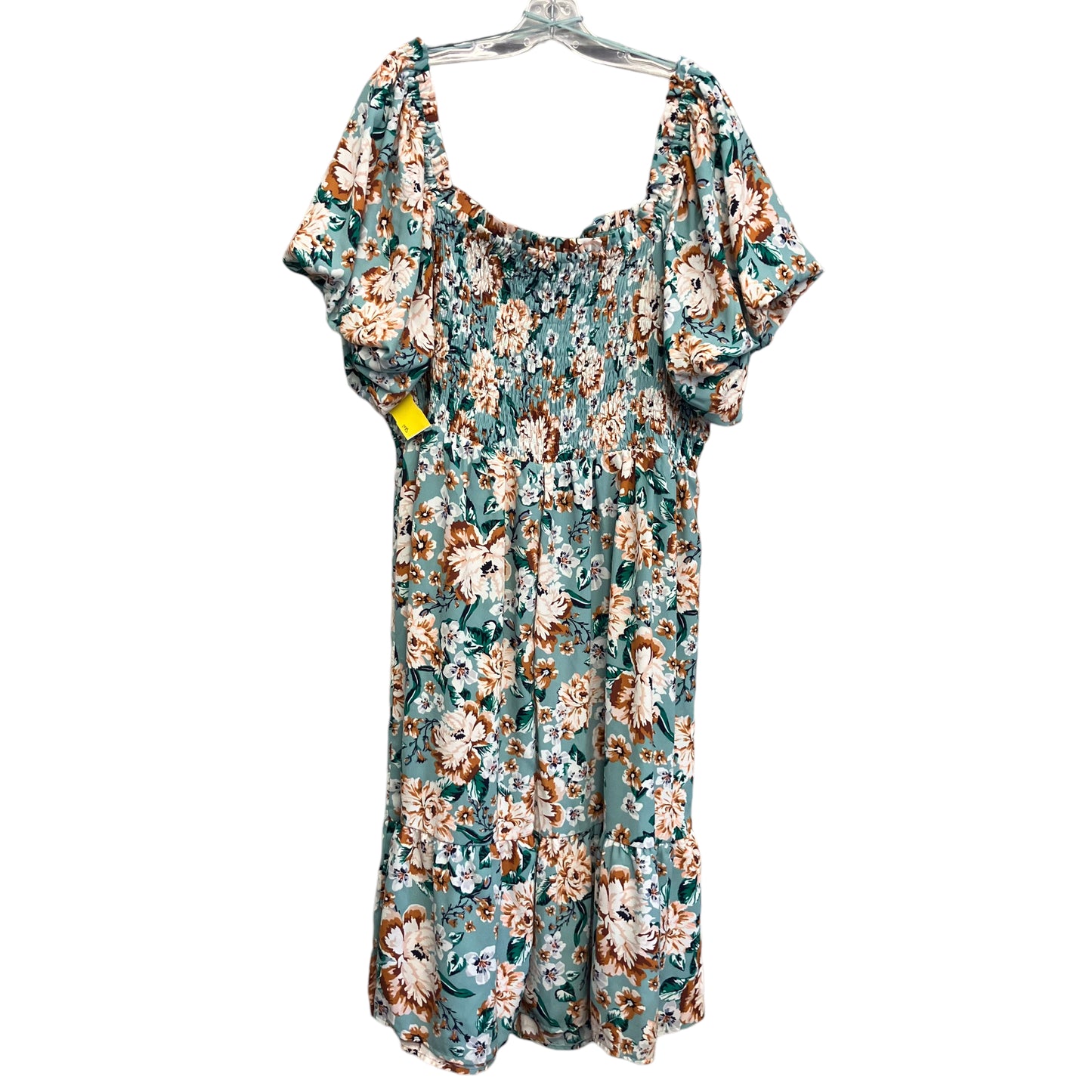 Dress Casual Midi By Lc Lauren Conrad In Floral Print, Size:2X