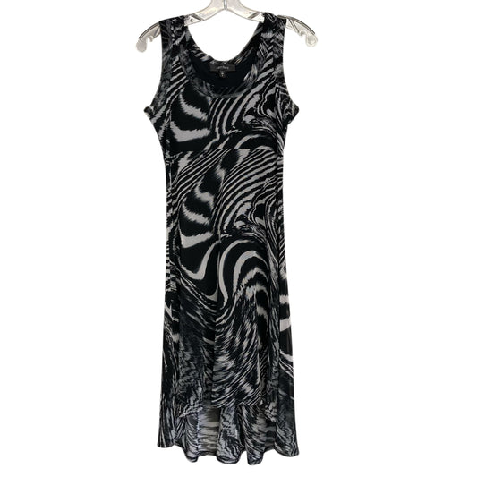 Dress Casual Midi By Karen Kane In Black & White, Size:S