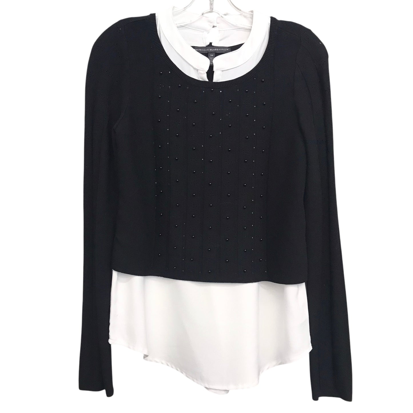 Top Ls By White House Black Market In Black & White, Size:Xs