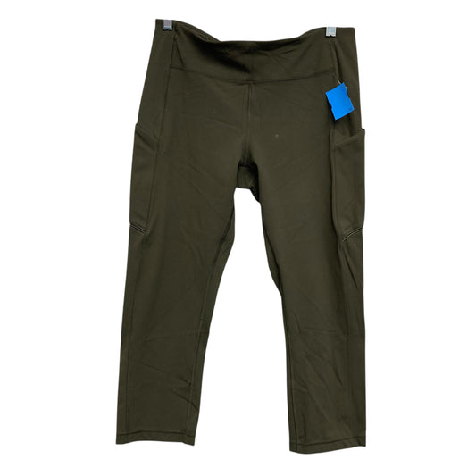 Athletic Capris By Lululemon In Green, Size:M