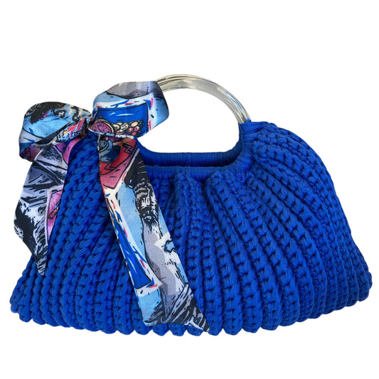 Handbag In Blue, Size:Small