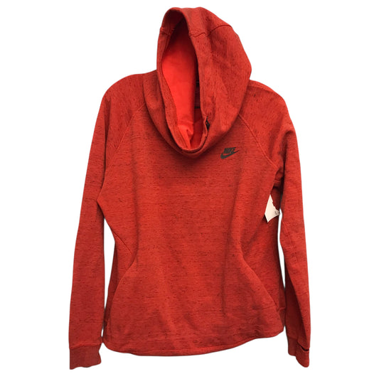 Athletic Sweatshirt Collar By Nike Apparel In Orange, Size:Xl