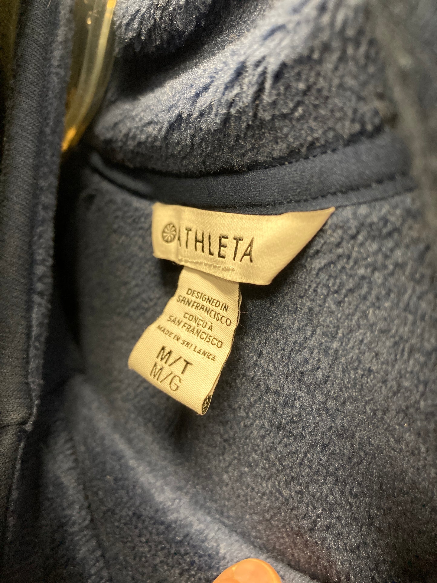Athletic Fleece By Athleta In Blue, Size:M