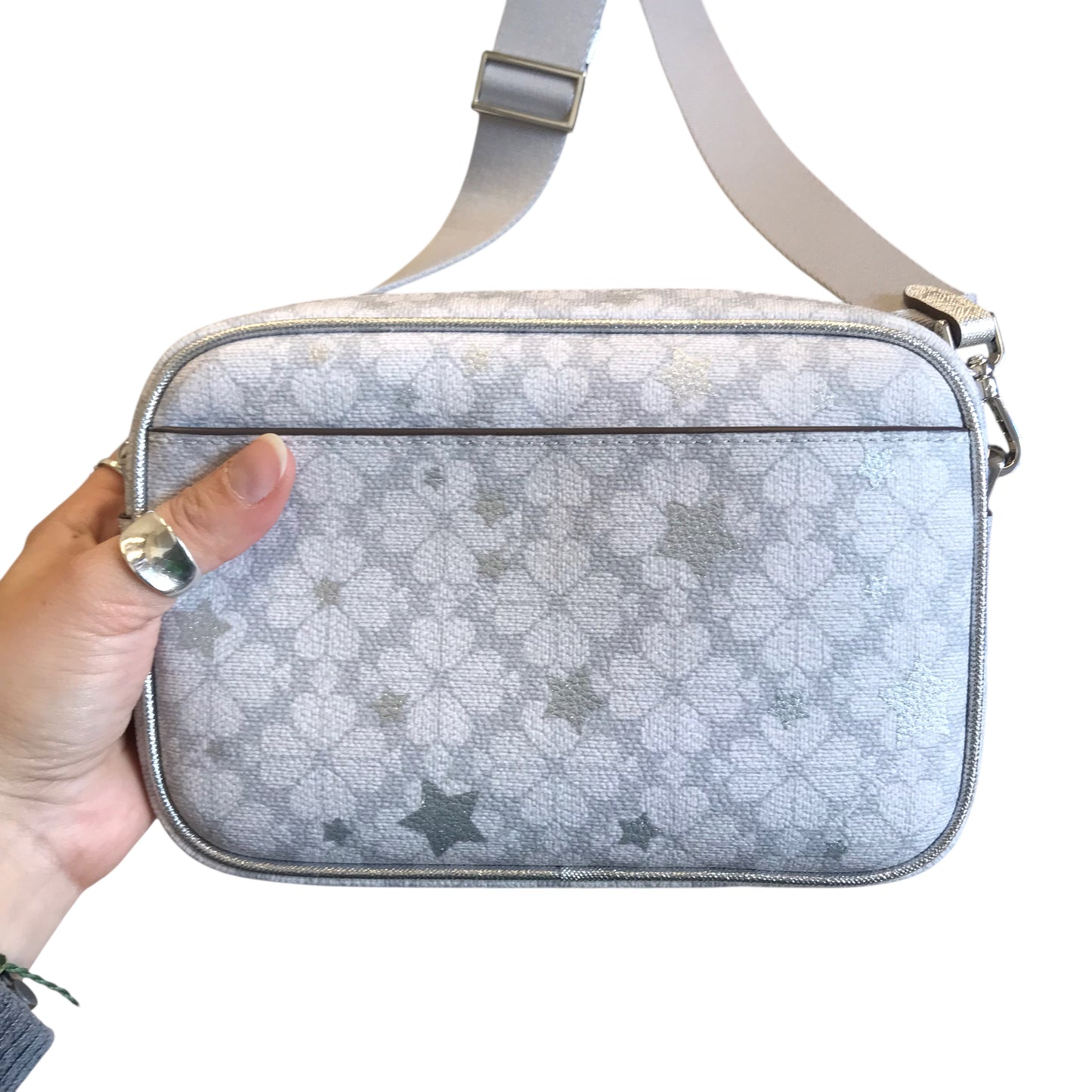 Crossbody Designer By Kate Spade In White, Size:Small